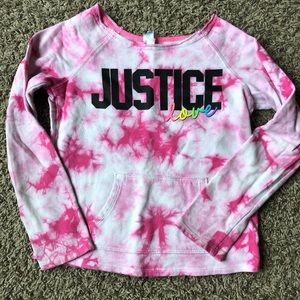 3 for $10 sale! Girls Justice crop sweatshirt